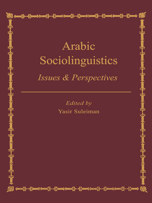 cover image of Arabic Sociolinguistics